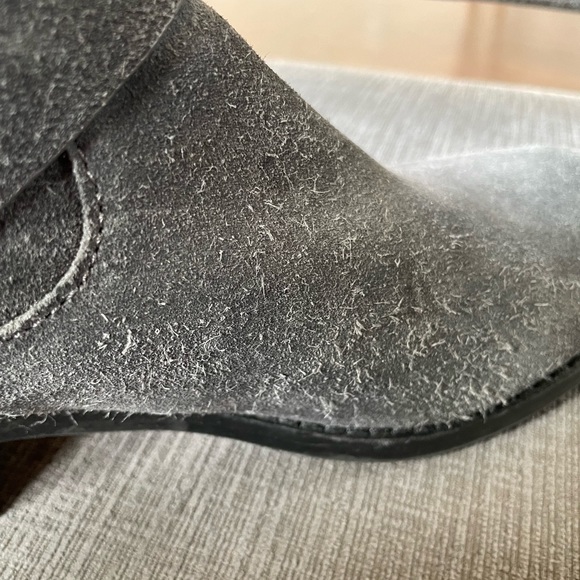 Vince Camuto grey suede moto booties - Picture 7 of 11